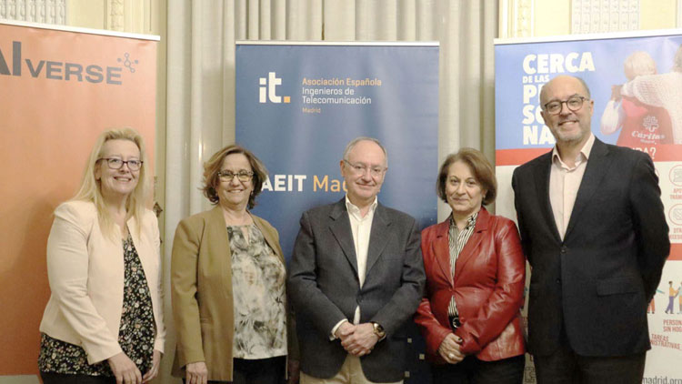 AEIT-Madrid, Cáritas Diocesana de Madrid y AIVERSE se unen para acercar la tecnología a colectivos en situación de vulnerabilidad