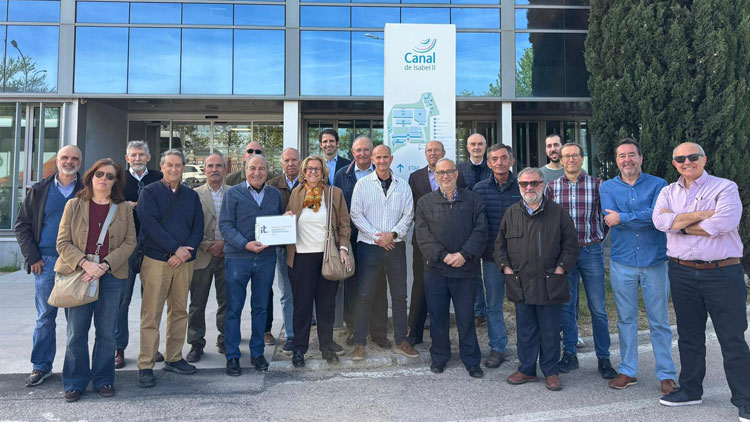 Los ingenieros de telecomunicación de la Asociación Española de Ingenieros de Telecomunicación de Madrid visitan las instalaciones del Canal de Isabel II