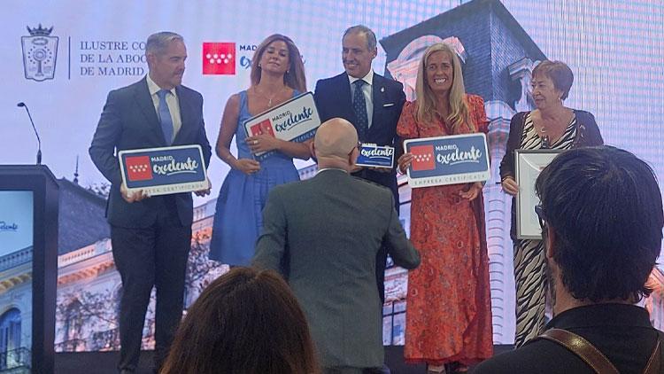 AEIT-Madrid presente en el acto de entrega del sello Madrid Excelente al Ilustre Colegio de la Abogacía de Madrid