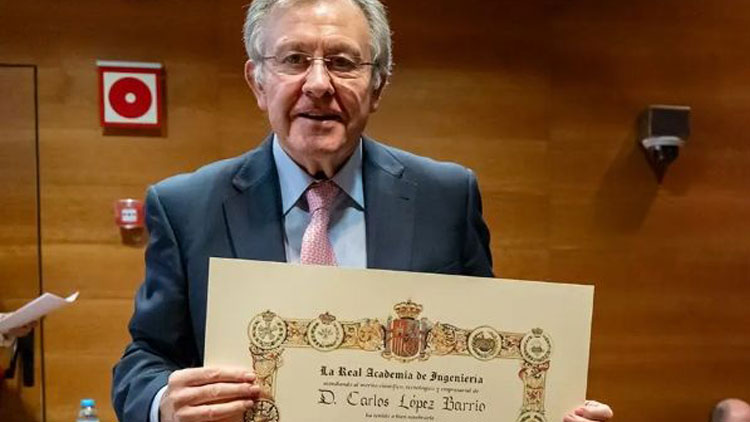 La Real Academia de Ingeniería nombra Miembro Asociado al profesor Carlos A. López Barrio por su destacada trayectoria profesional y su contribución a los grupos de trabajo de ingeniería para la salud y la formación en ingeniería