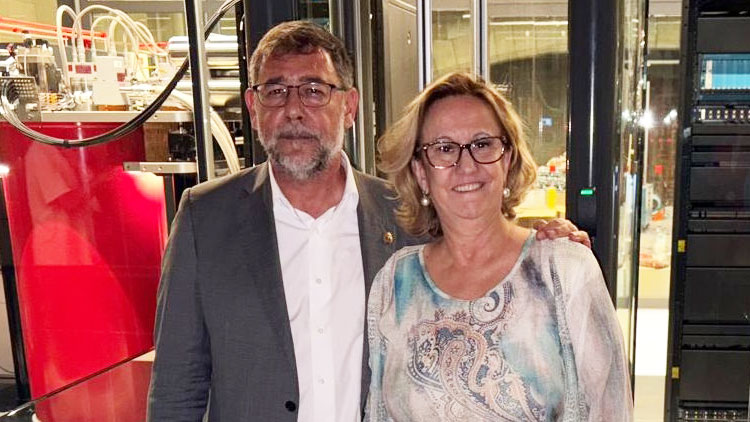 Nuestra presidenta, Inmaculada Sánchez Ramos, y nuestro tesorero, José Luis Ruiz Mendoza, visitan el Barcelona Supercomputing Center en el marco del Encuentro Territorial
