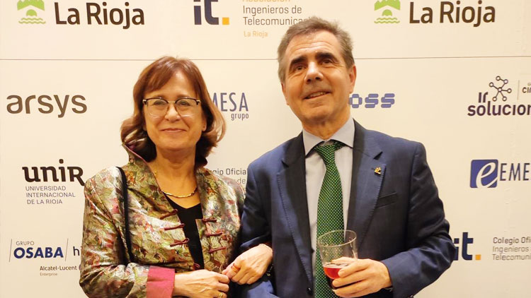 La Asociación Española de Ingenieros de Telecomunicación de Madrid asiste a la XVIII Noche de las Telecomunicaciones de La Rioja