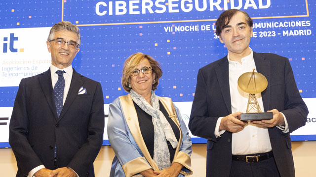 Carlos Jiménez Suárez, director general de Secuware recibe el Premio Ciberseguridad de AEIT-Madrid